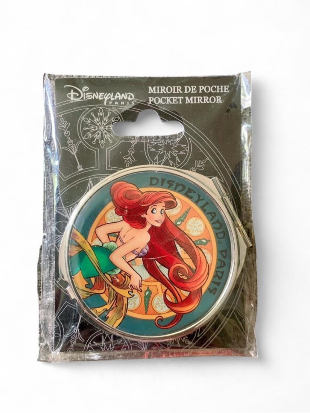 Disney Disneyland Paris Pocket Mirror Disneyland Paris Ariel Retro Style